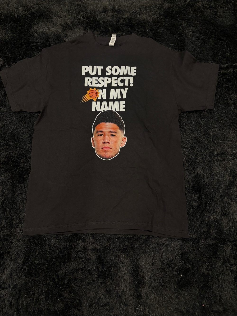 Black 'Put Some Respect On My Name' Graphic T-Shirt